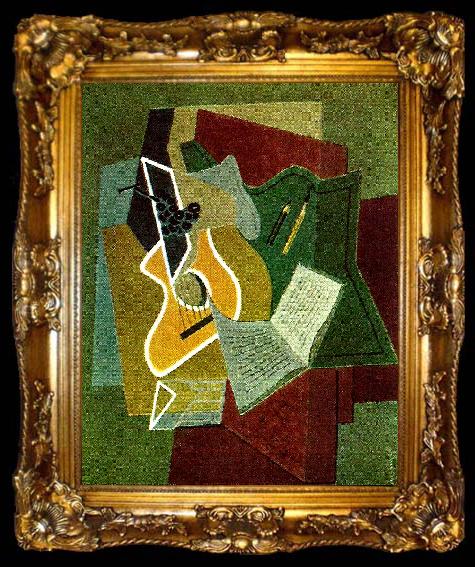 framed  Juan Gris gitarren, ta009-2